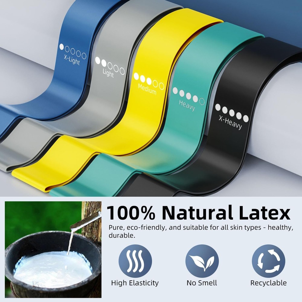 WSAKOUE Resistance Loop Bands Set for Exercise Fitness