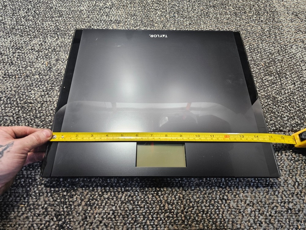 Taylor 7092T LCD Digital Talking Bathroom Scale, Textured Black