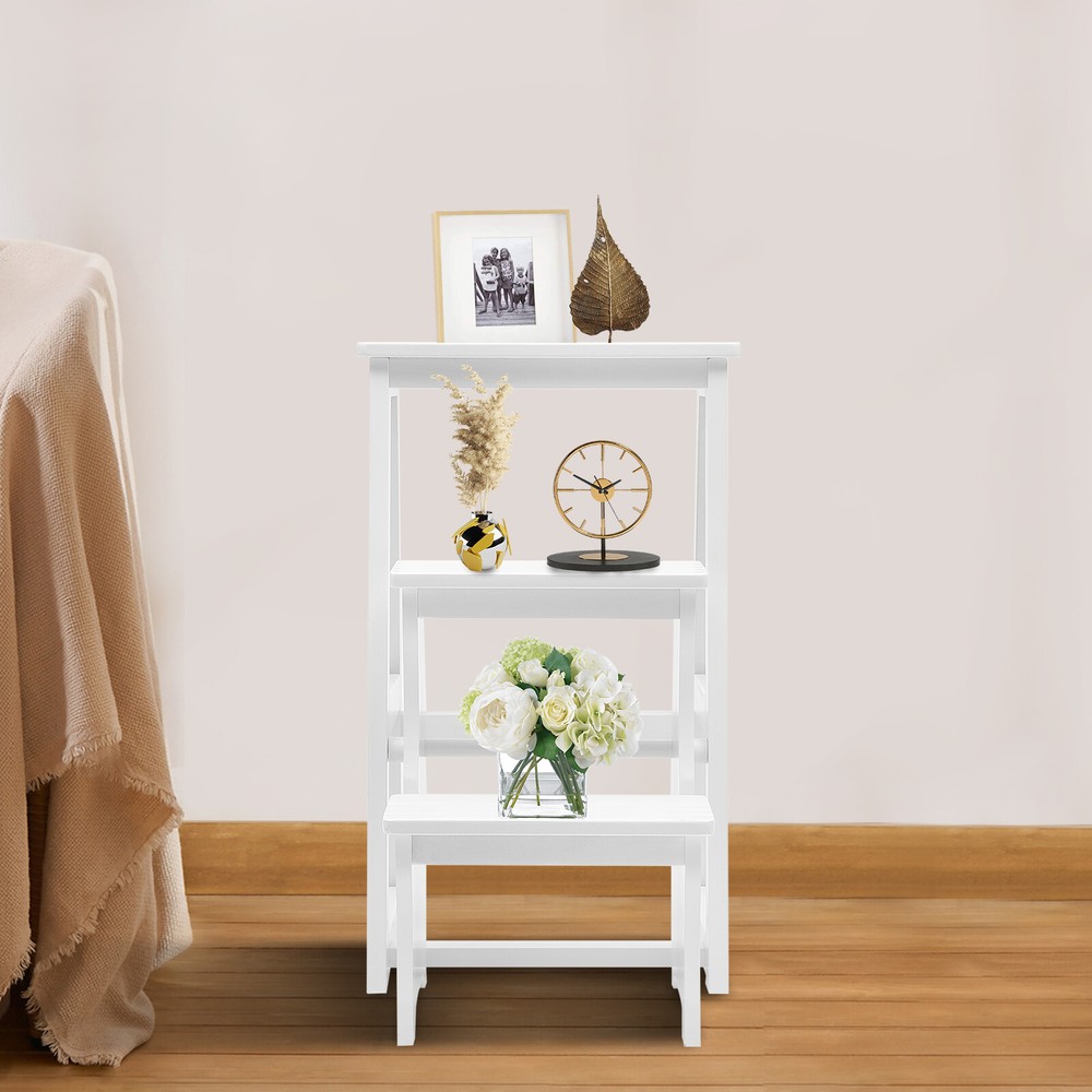 Folding Library Ladder Chair, Lightweight Portable Multifunctional Step Stool