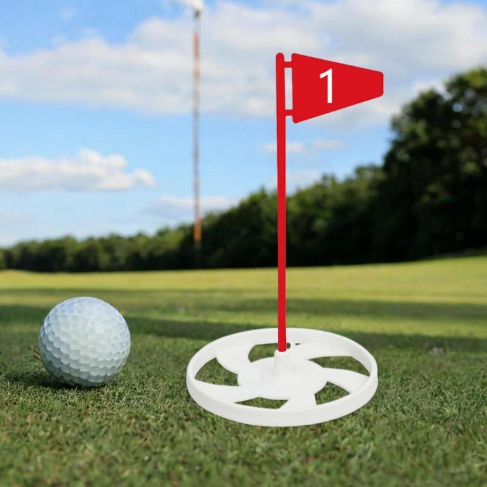Golf Putting Cup and Flag Practical Golf Hole Cup for Beginner Yard Office