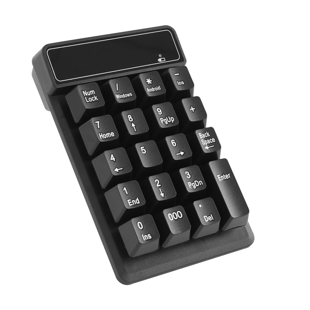 Bluetooth Number Pad 19-Keys Wireless Numeric Keypad Portable Mini Accounting