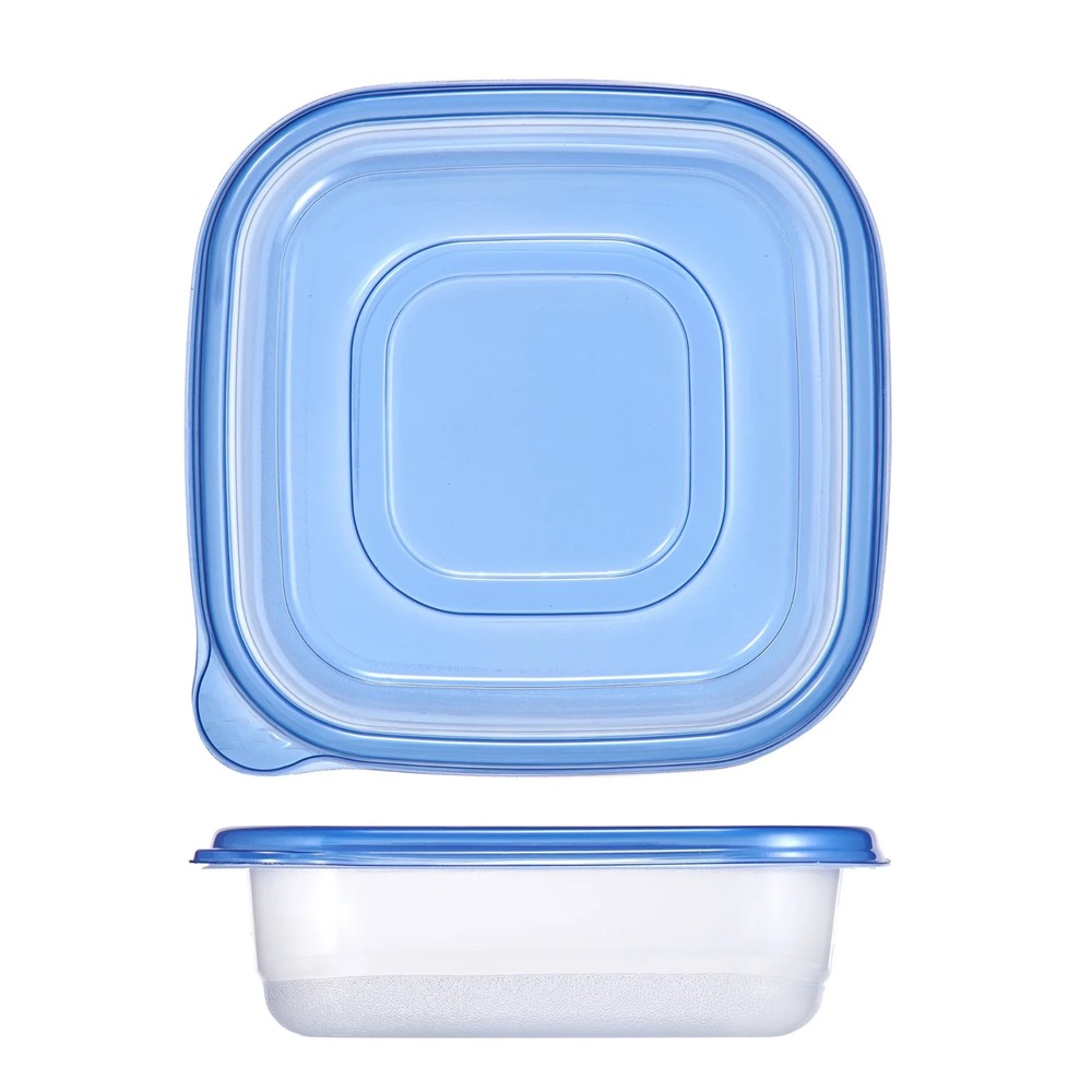 (3 pack) Mainstays 4-Pack 3.8 Cup Plastic Square Food Storage Container