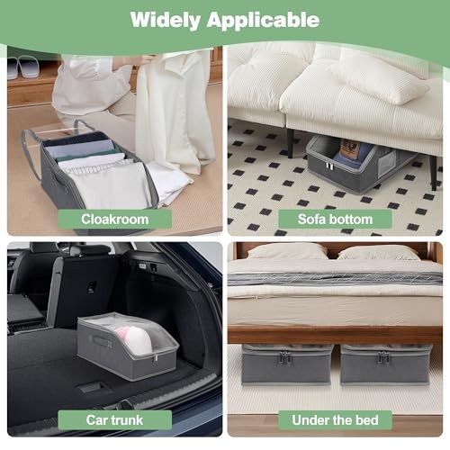 hat organizer for baseball caps-2PCS hat storage with transparent window