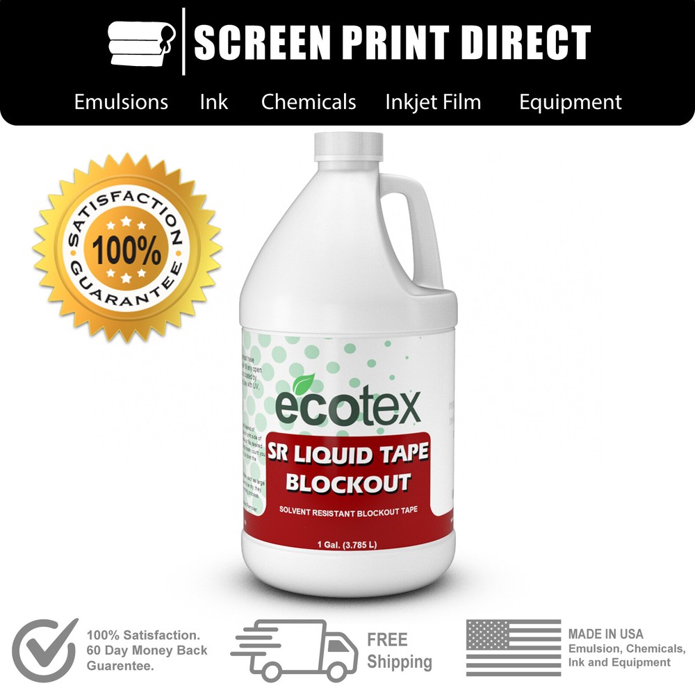 Ecotex® Liquid Tape Block Out - Solvent Resistant Block Out - Quart 32oz