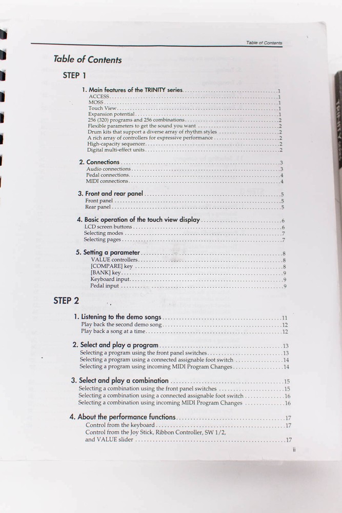 Korg Trinity Basic Guide Effect Guide Parameter Guide Manuals