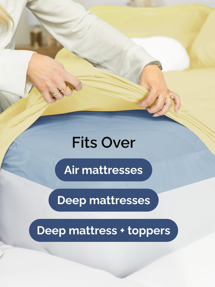 Extra Deep Pocket Full Sheets - 4 Piece Breathable & Cooling Bed Sheets - Hotel