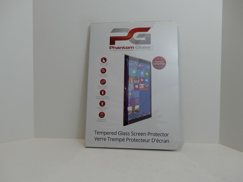 Phantom Glass Microsoft Surface Pro 3 Tempered Glass Screen Protector NEW