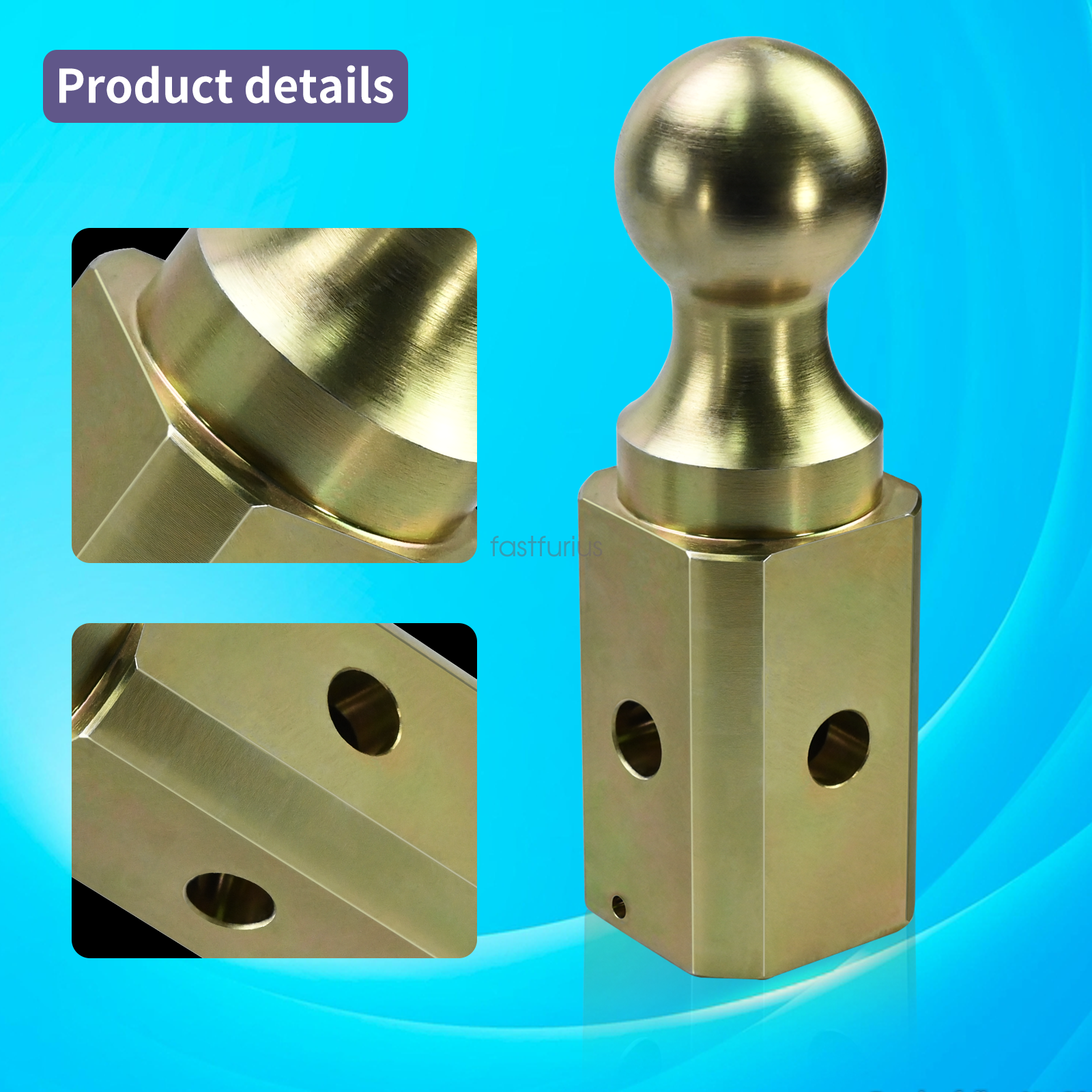 Gooseneck Ball Hitch Turn Over Ball 2-5/16” fit for B&W Trailer Hitches GNXA2000