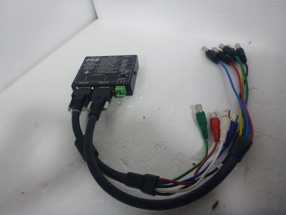 FSR Pocket Navigator Computer Switcher PN-2101PC with VGA cable Tested