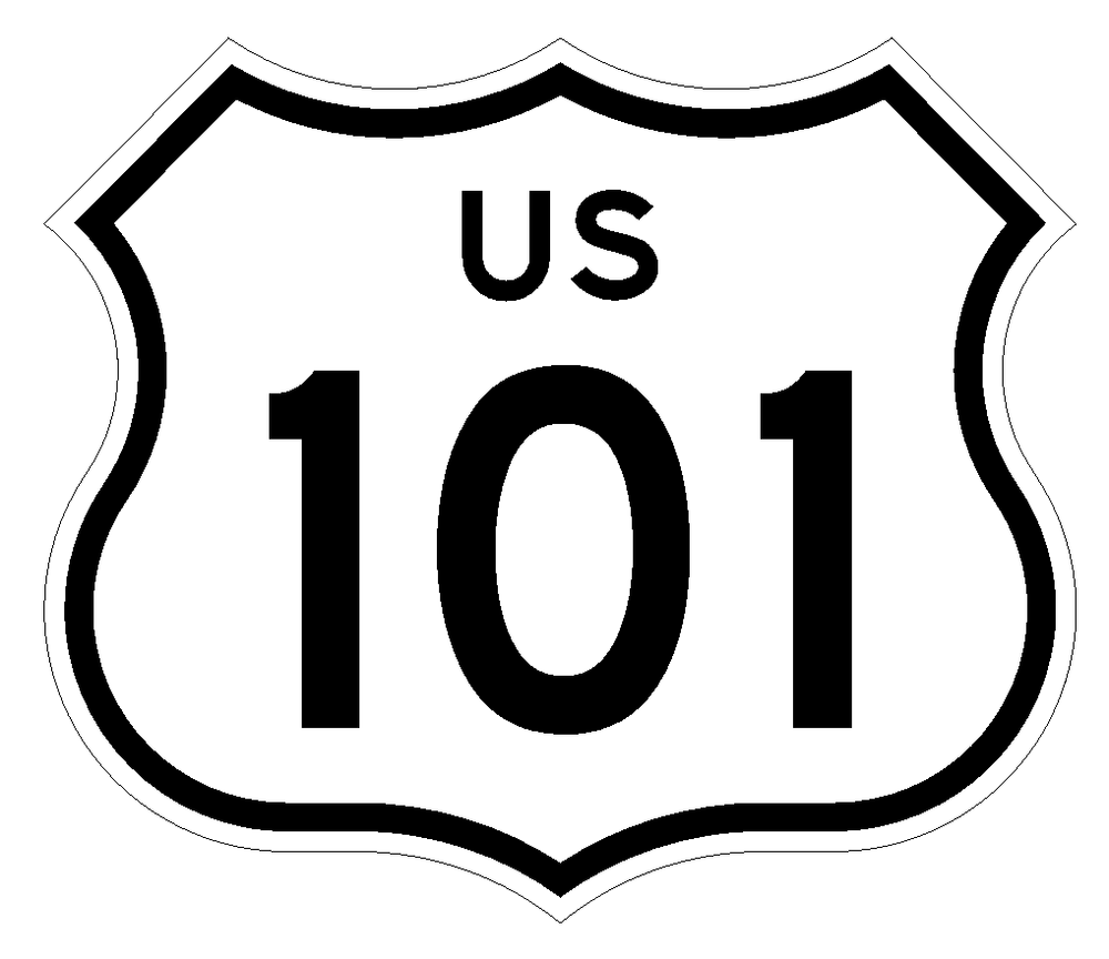 Bayshore Freeway US Route 101 Sticker Decal