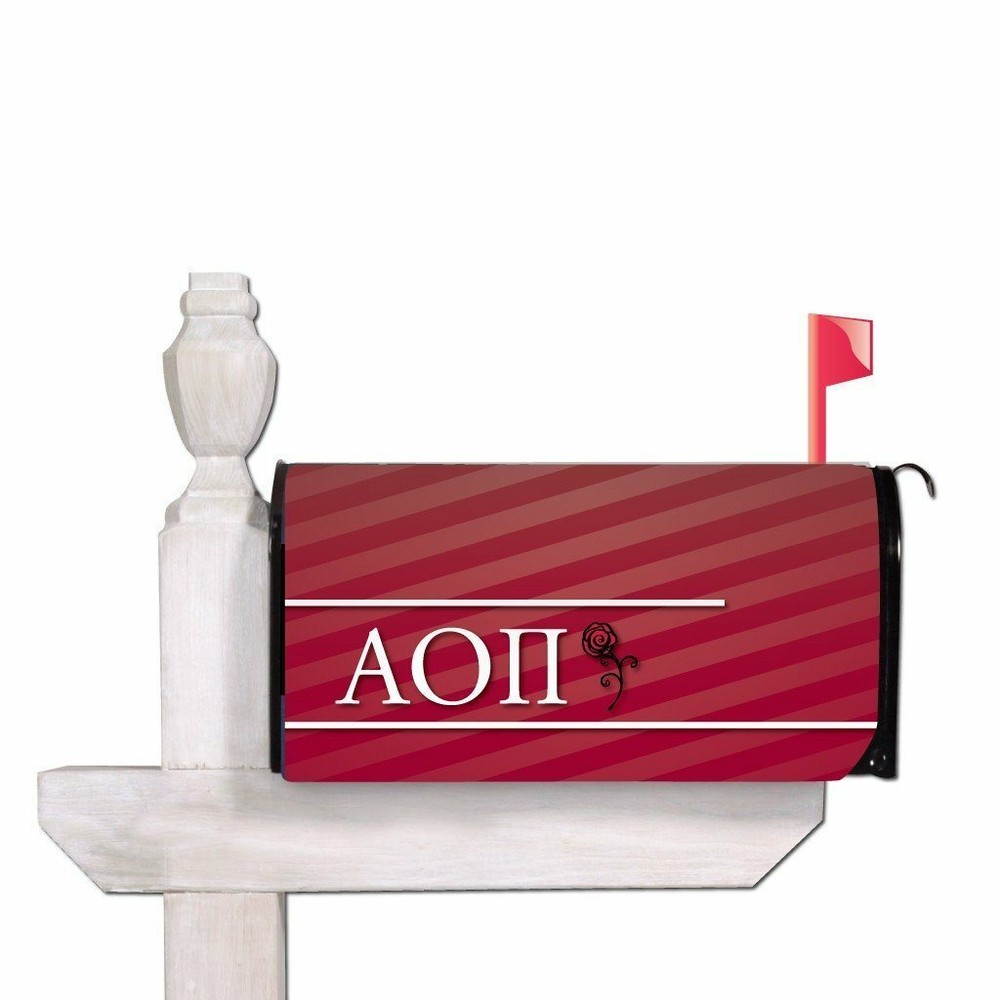 Alpha Omicron Pi Magnetic Mailbox Cover - Design 1