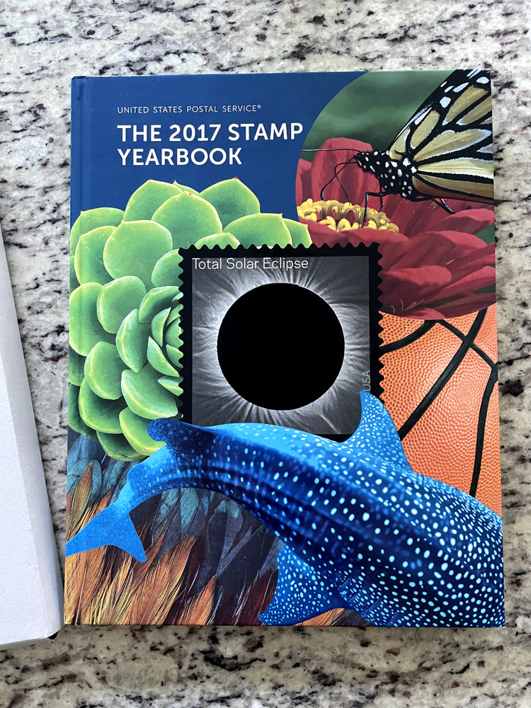 2017 USPS Year Book with Sealed Stamp Packet