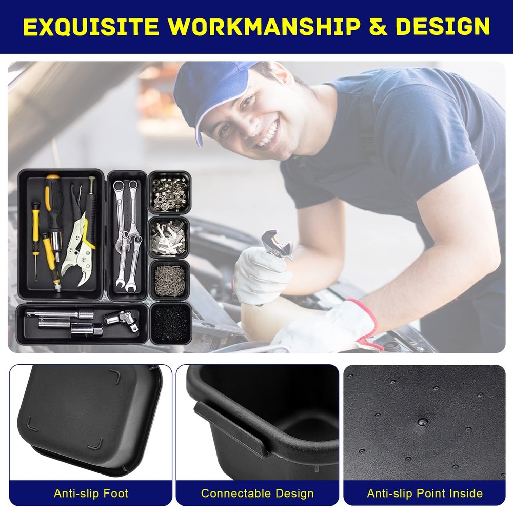 Tool Box Organizer, Tool Drawer Organizer Tray Divider, Toolbox Organization,...