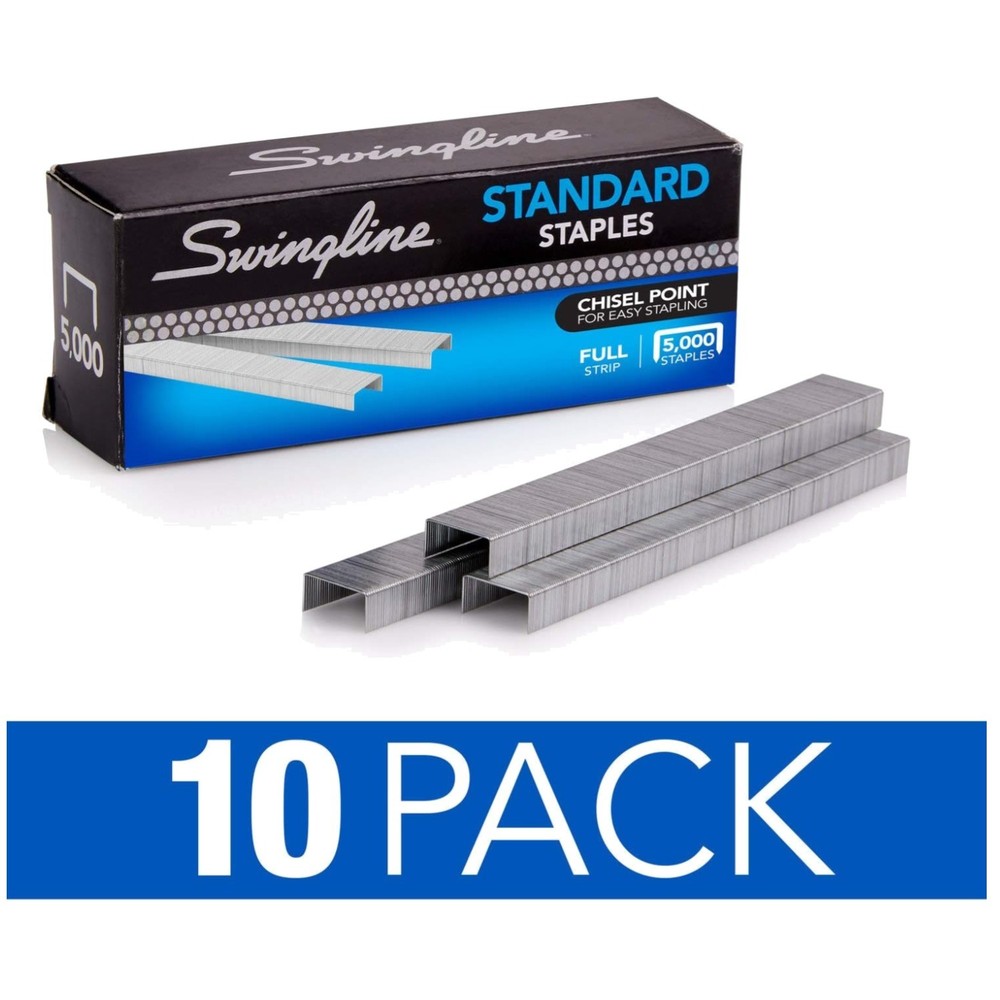 High-Performance Staples - 10 Box Pack - 50,000 Count