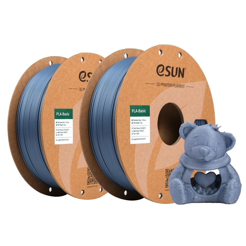 PLA Basic Filament 1.75mm, 1KG Spool 2.2 LBS High Speed Printing 3D Printer P...