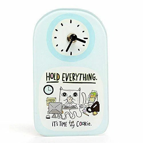 Cats@Work Clock, Hold Everything. Time for My Cookie, Wall or Shelf