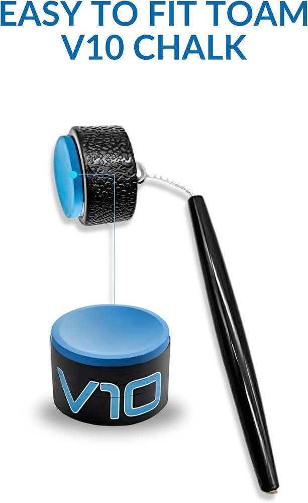 TAOM V10 Professional Blue Chalk – 1-Pack with Chisel Point for Superior Control