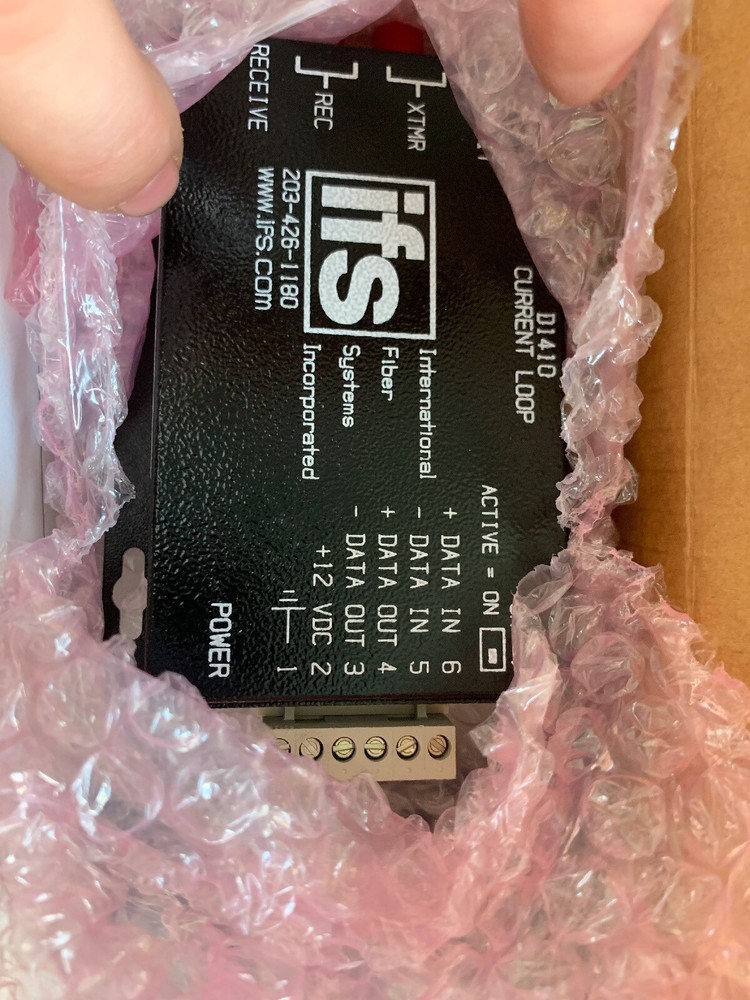 IFS D1410 4 CH VIDEO TRANSMITTER CURRENT LOOP RECEIVER New In Box
