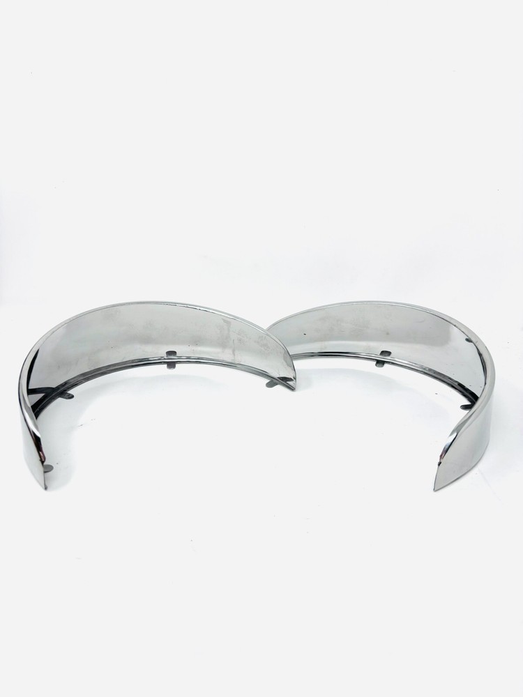 Stainless Steel Outside Mount Headlight Visor (Pair)