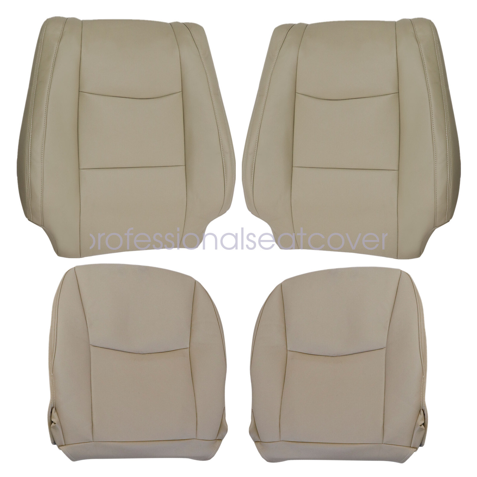 Driver & Passenger Replacement Leather Seat Cover Tan For Lexus GX470 2003-2009