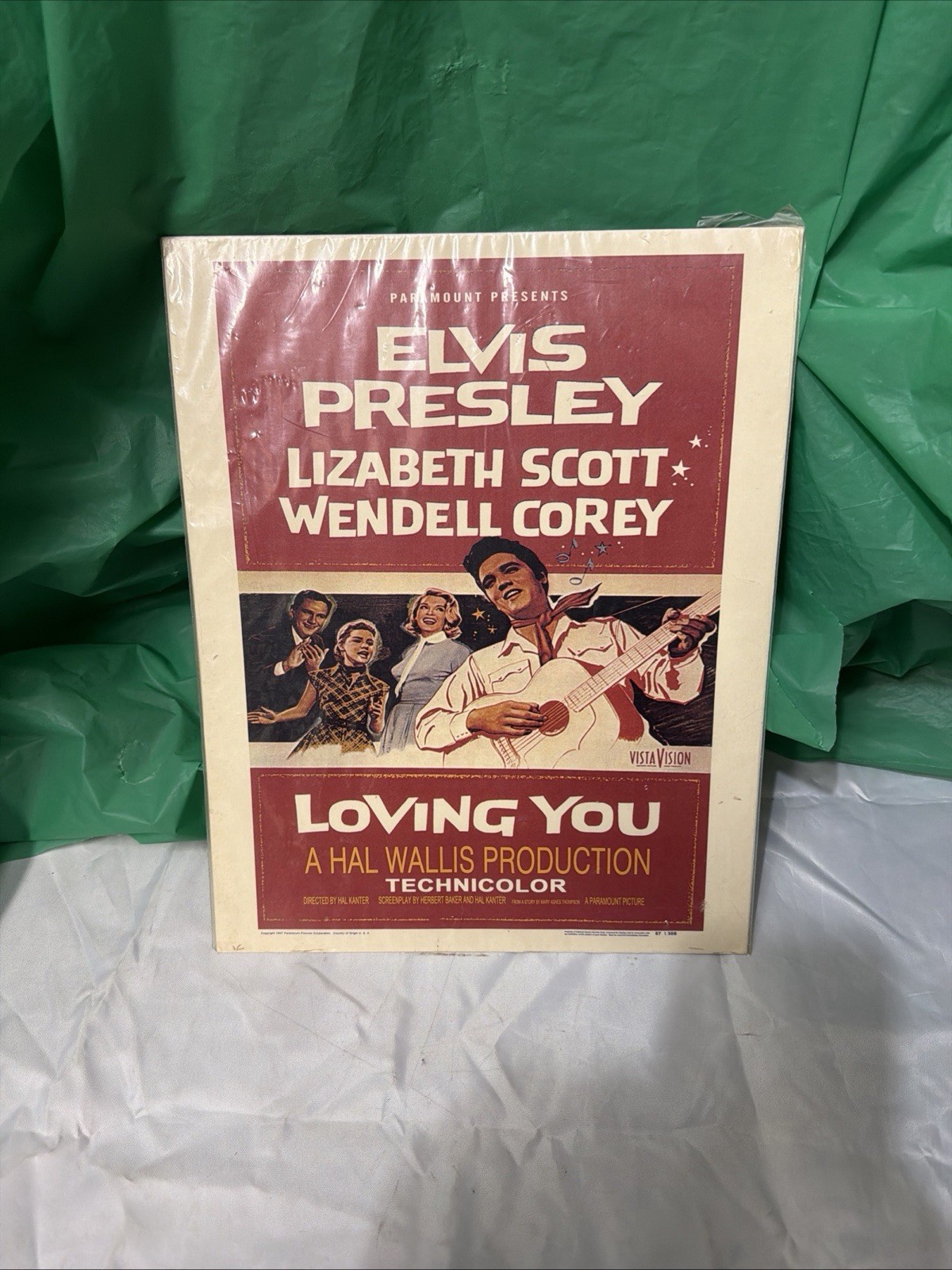 Vintage Elvis Presley Loving You 1957 Original Movie Poster Paramount