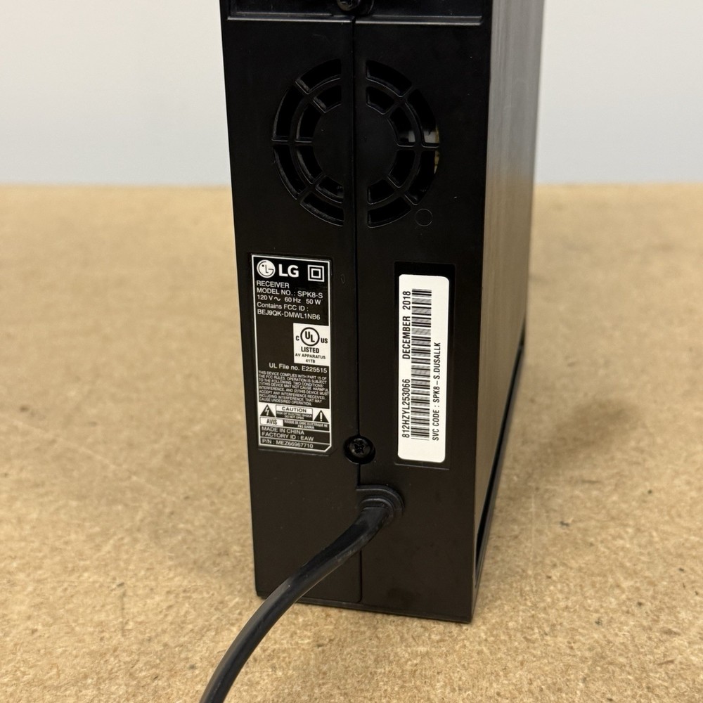 LG SPK8-S Wireless Rear Speaker Receiver ONLY