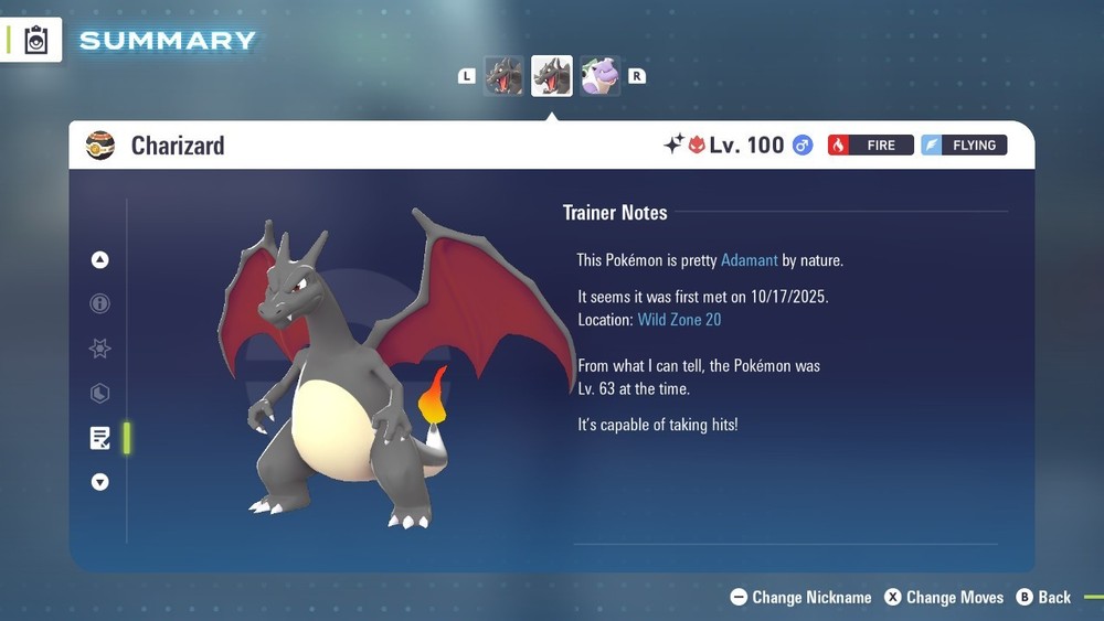 Charizard Shiny Alpha 6IVs Battle Ready - Legends ZA