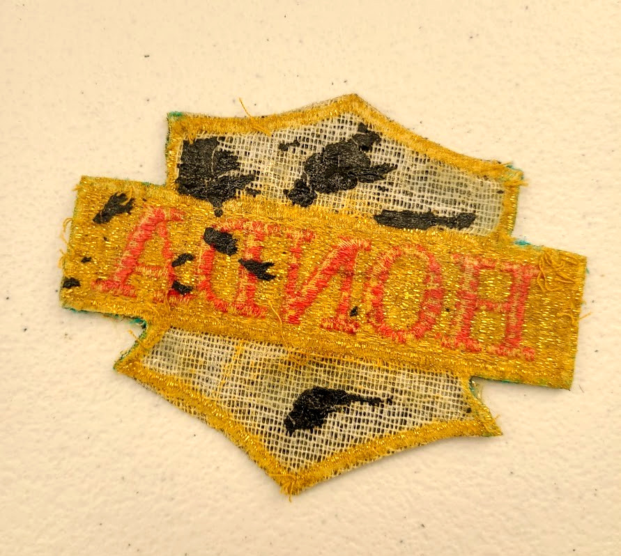 Honda Motorcycle Patch 1970s vintage