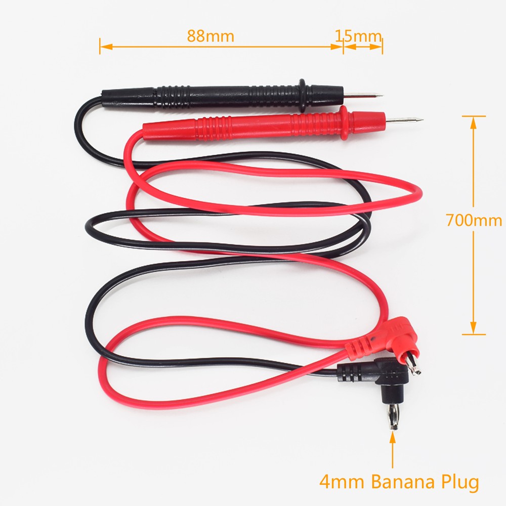 1 set 4MM Plug Multimeter Multi Meter Test Lead Probe Wire Pen Cable 0.7M R+B