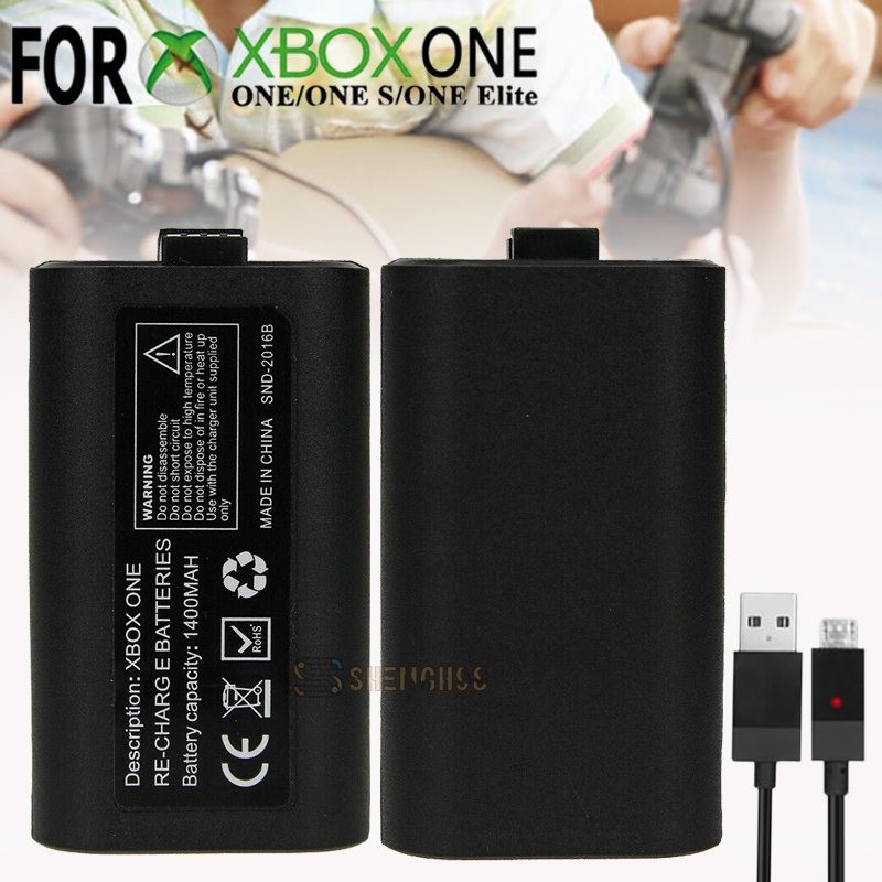 New Rechargeable Battery For Microsoft Xbox One Wireless Controller 1400mAh Pack