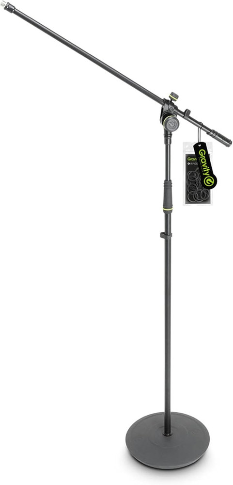 STANDS MS 2321 B Microphone Stand with round Base and 2-Point Adjustment Boom