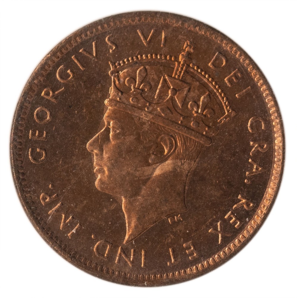 Canada. Newfoundland 1943-C Small Cent ICCS MS-64 Red! KM-18