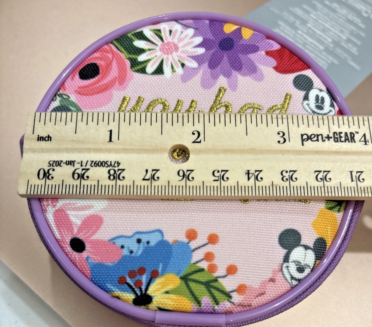 Disney Parks Purple Coin Purse Round You had me at Disney World Zippered New 🌟