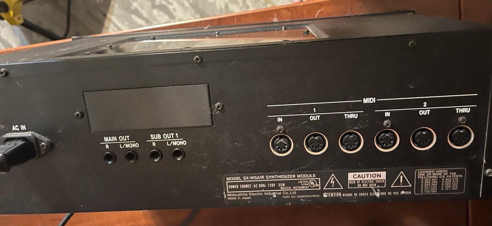 Technics SR-WSA1R Acoustic Modeling Synthesizer Rack VINTAGE SYNTH