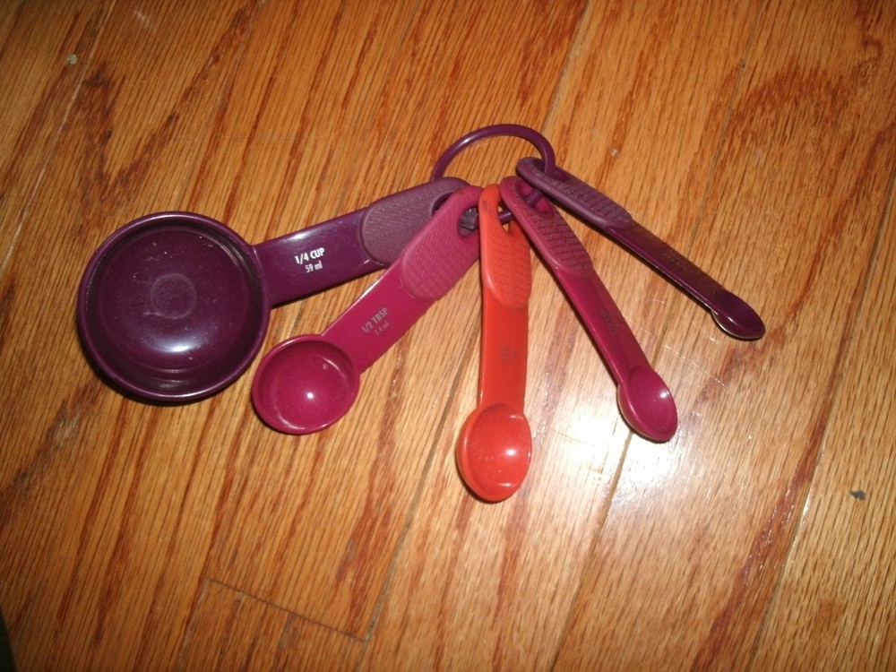 KitchenAid 5 Piece Plastic Measuring Spoon Set - Assorted Colors