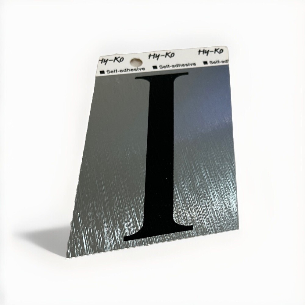 Self adhesive Reflective “I” letter chrome I