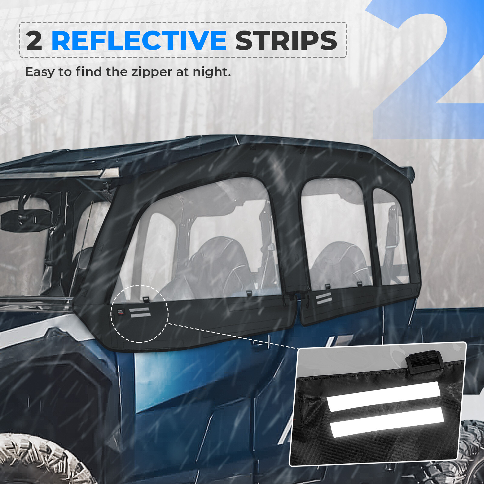 Soft Upper Door Cab Enclosure for Polaris General 4 1000/ XP 4 1000 2020-2024