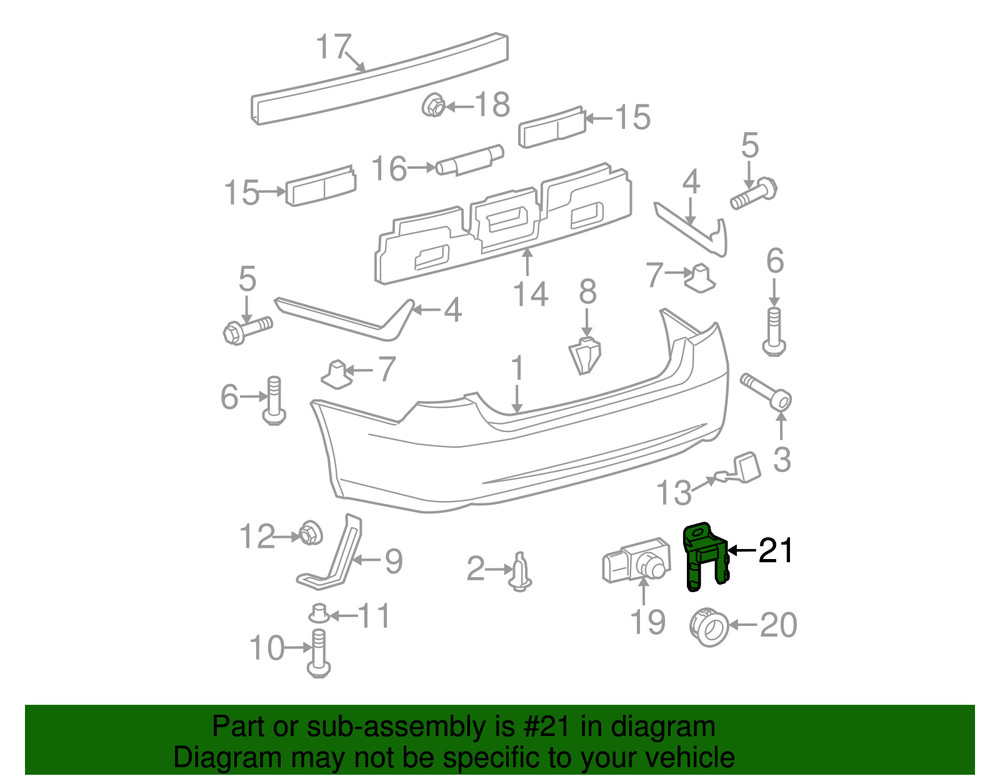 Genuine Lexus Park Sensor Bracket 89348-33020