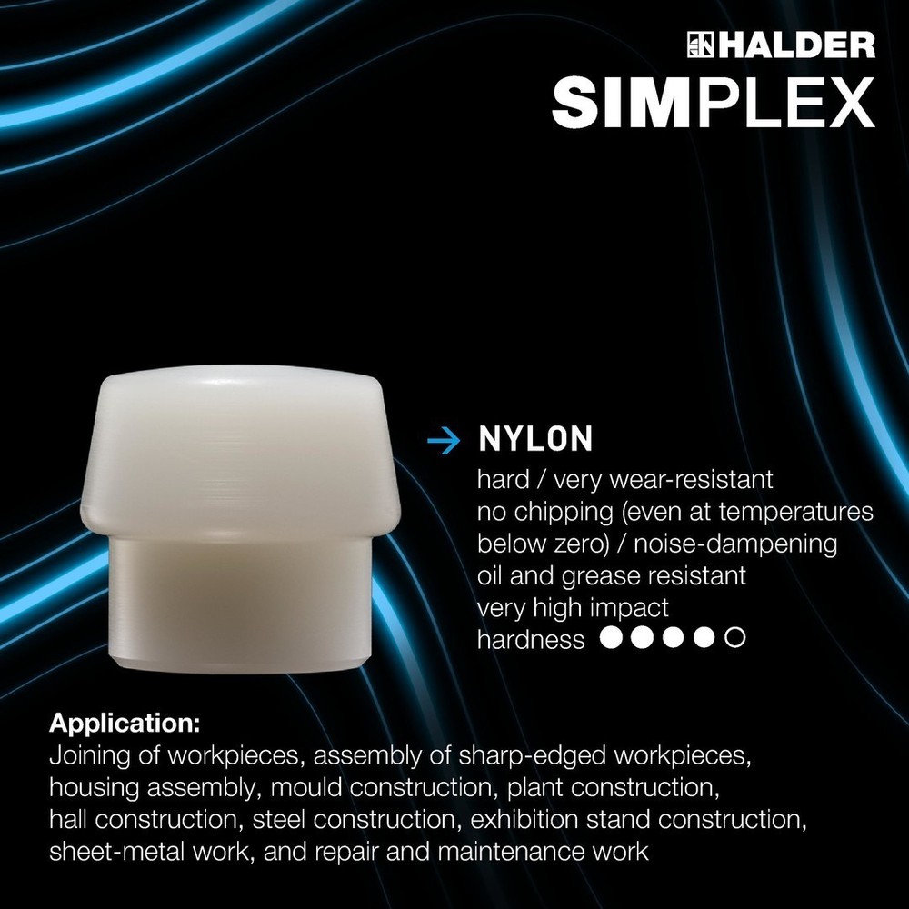 Halder 3208.030, Nylon Replacement Insert for Size 30 Simplex, Free Shipping