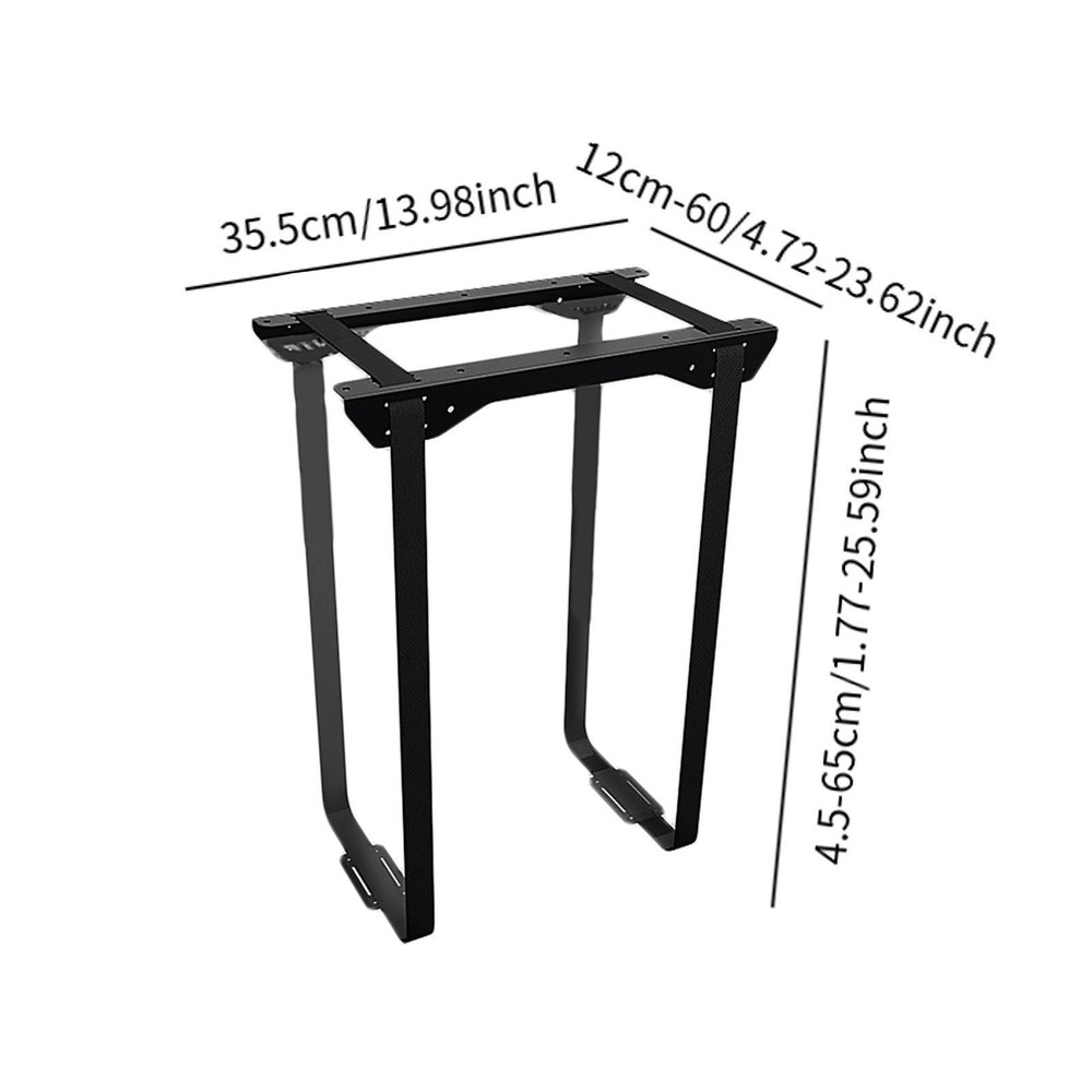 Under Desk PC Mount Adjustable Straps Universal Computer Case Carrier Hanger