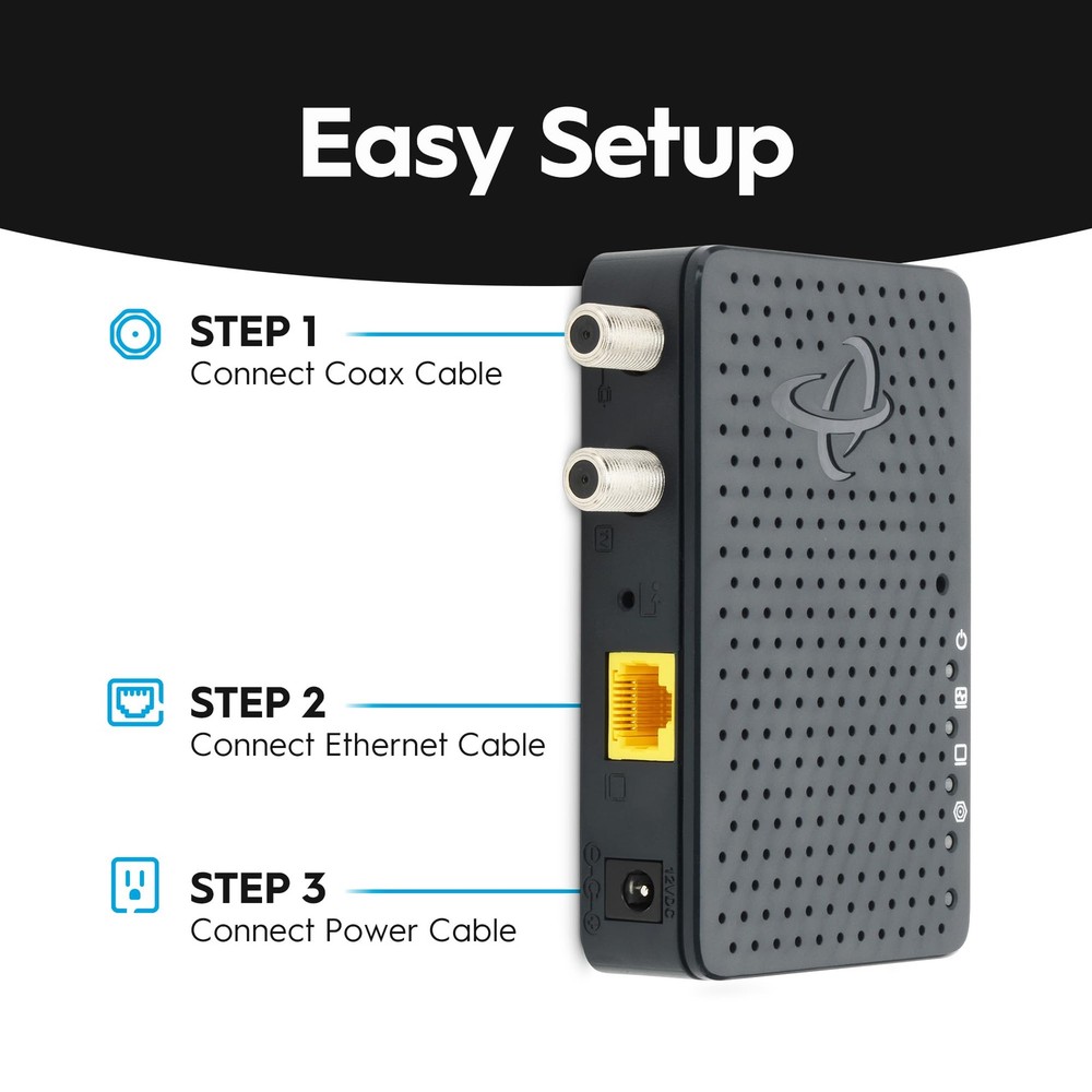 MoCA 2.5 Network Adapter 2-Pack | 1 Gbps Ethernet Speeds for Gaming Streaming