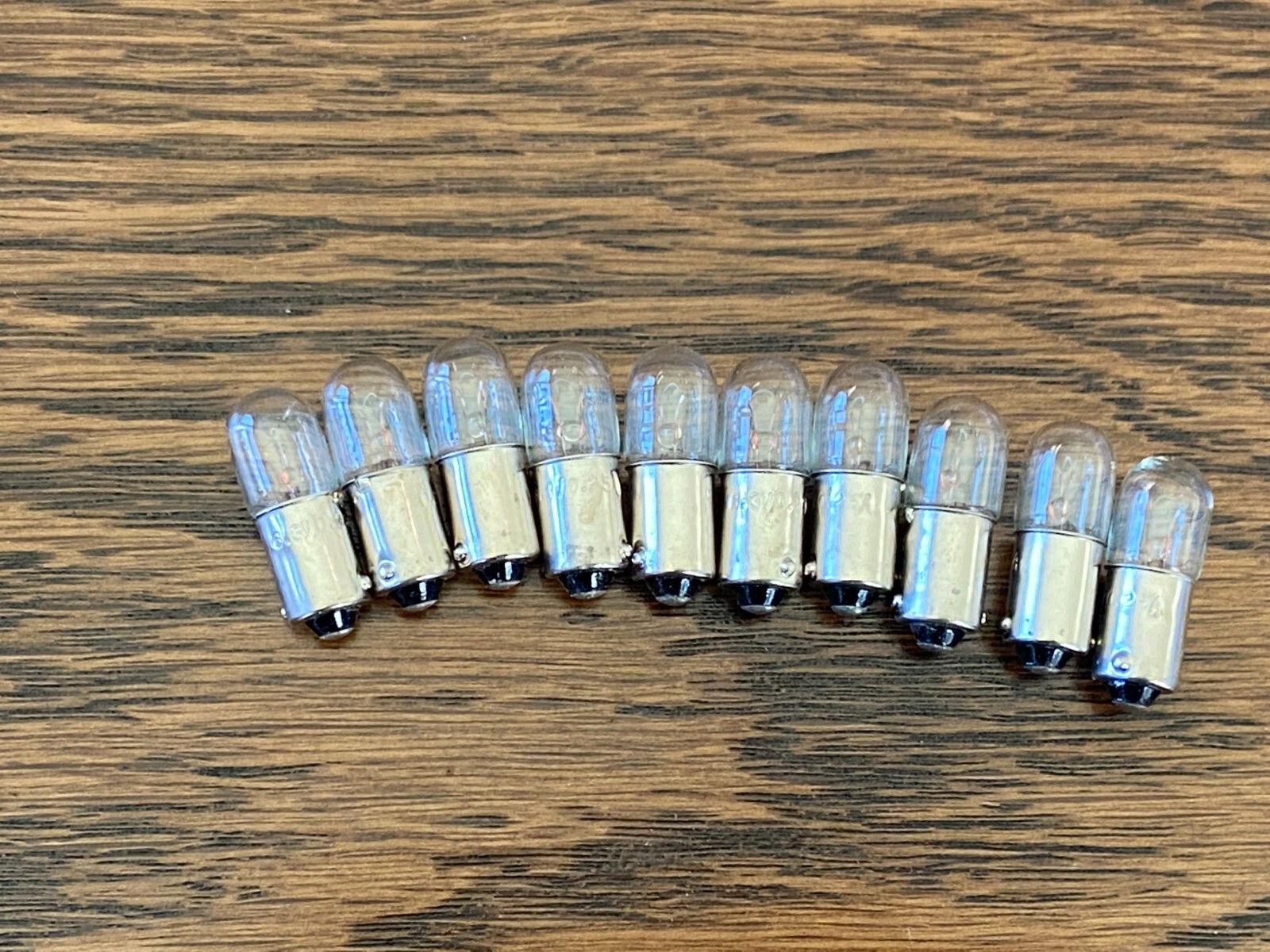 10 New #44 Incandescent Bayonet Base Lamp Light Bulbs 6v 6.3v .25A BA9s (Qty)