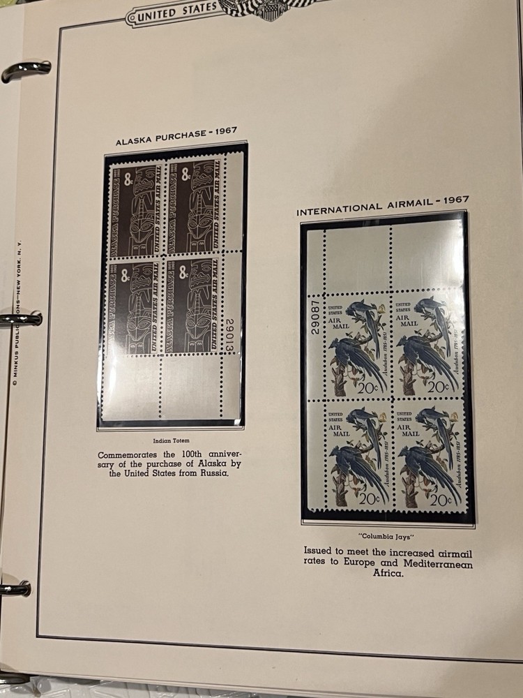 American Plate Block Album Volume II 1938-1950 with over 100 blocks