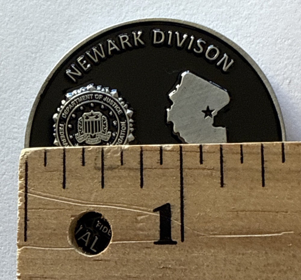 FBI Newark Division CE-1 Violent Crimes Task Force Challenge Coin