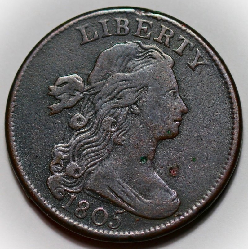 1805 Draped Bust Large Cent (S267) - US 1c Copper Coin