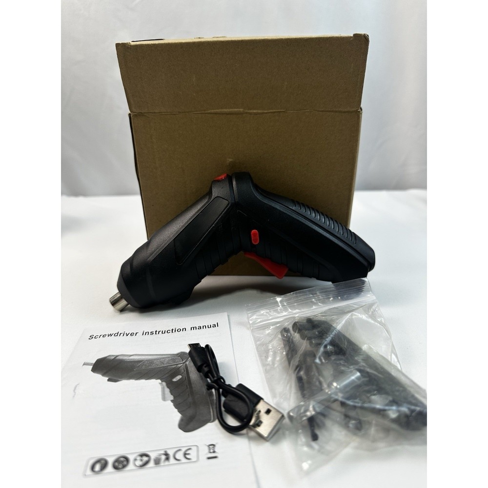Cordless Electric Screwdriver Set W/USB Charging & Bits Kit - Rechargeable Tool