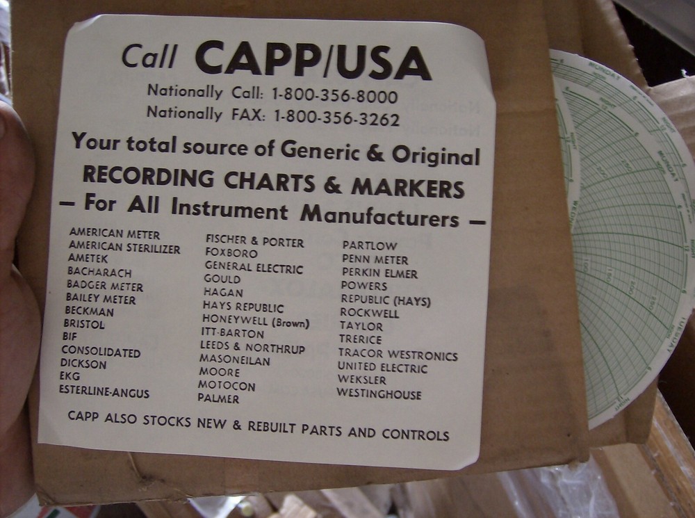 CAPP USA 26694 RECORDING CHARTS