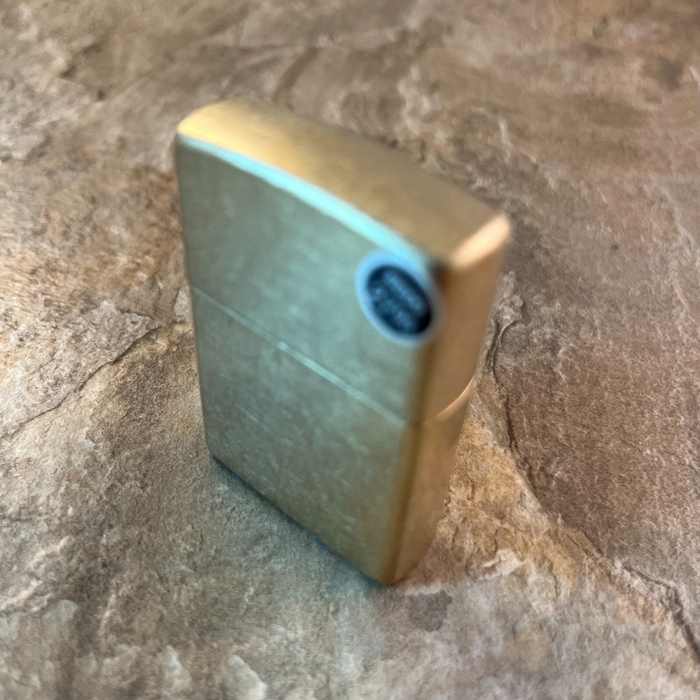Genuine Zippo Tumbled Brass windproof Lighter CASE ONLY No Insert/Box
