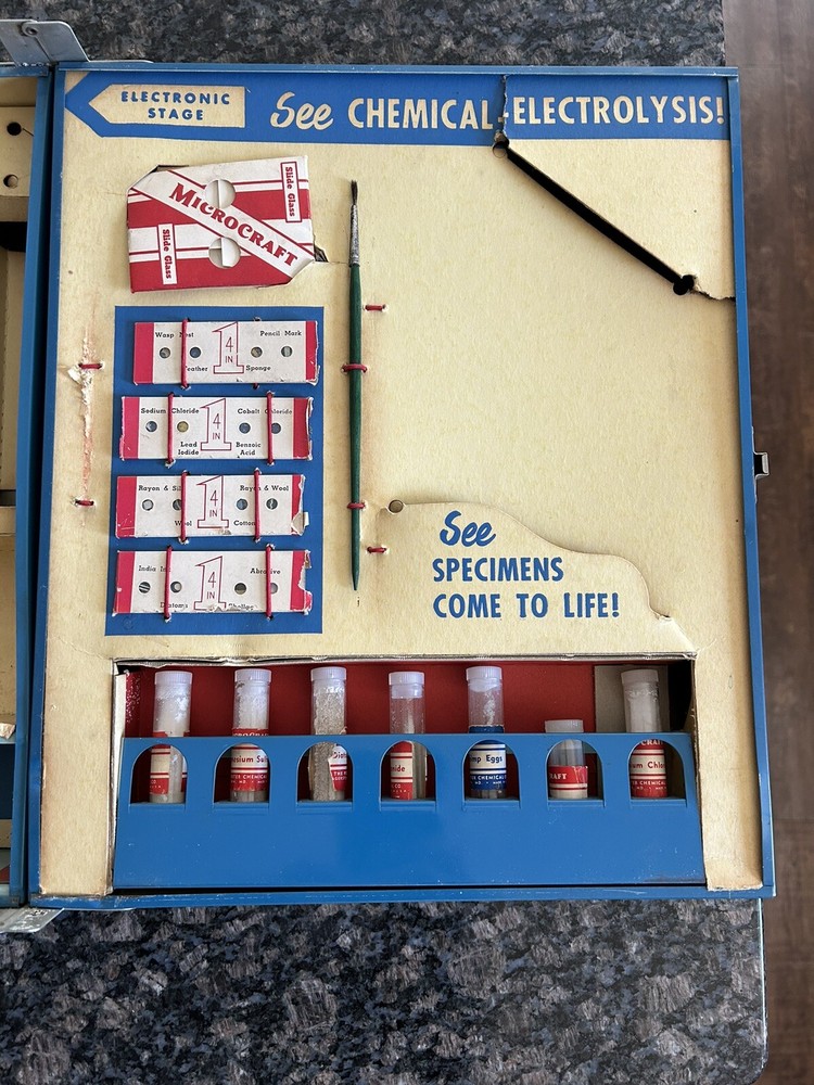 Vintage Porter Microcraft Student Research Microscope In Good Shape !