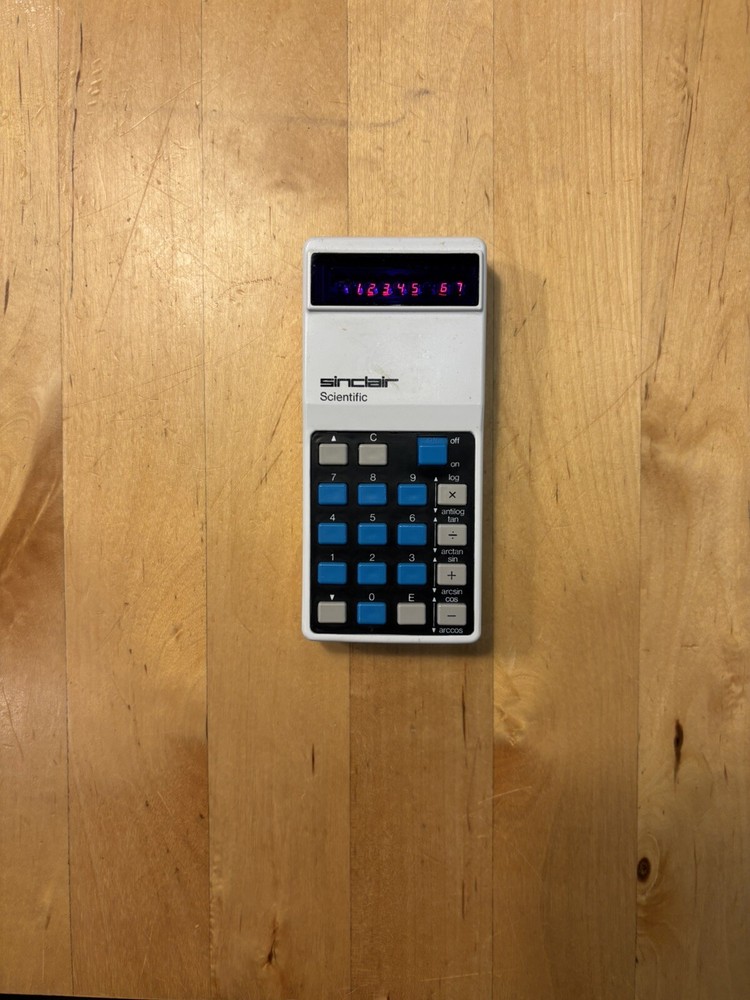 Original Sinclair  Scientific Calculator - with Case - Box - Instruction 1970’s